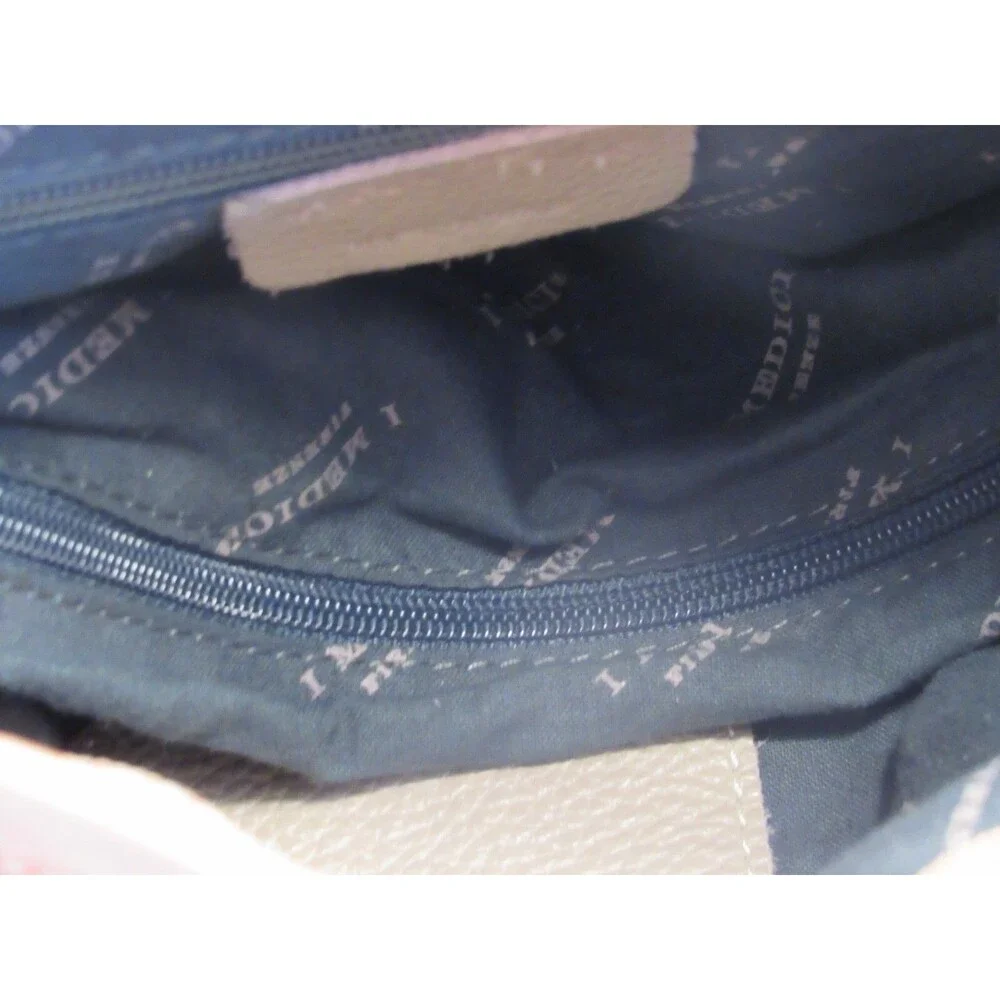 I Medici Firenze Taupe and Tan Soft Leather Shoulder Handbag - Picture 13 of 13